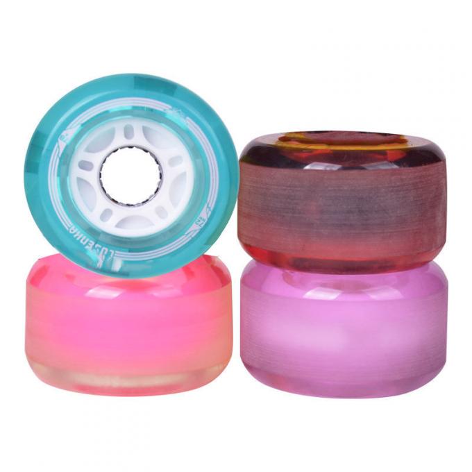 50MM-59MM đèn LED Đèn bánh xe trượt tuyết PU Cruiser bánh xe trượt tuyết 0