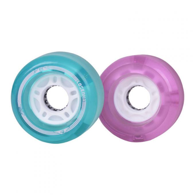 50MM-59MM đèn LED Đèn bánh xe trượt tuyết PU Cruiser bánh xe trượt tuyết 1