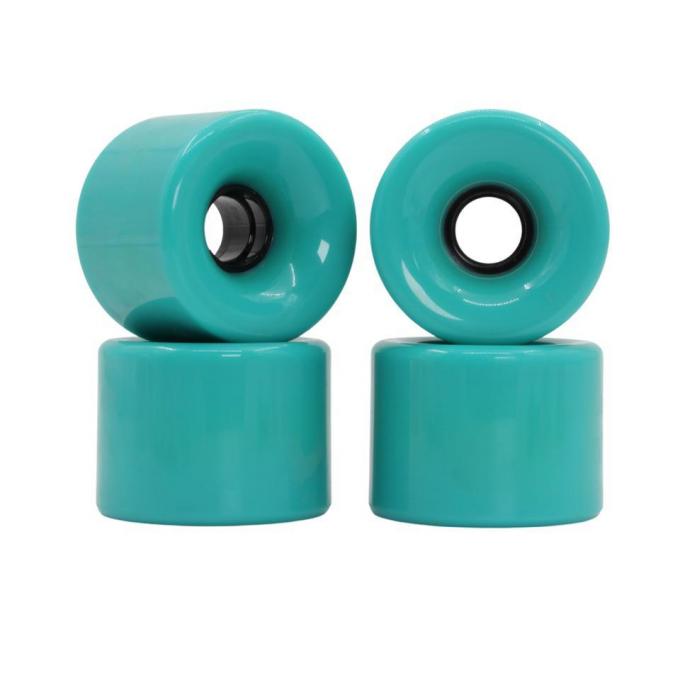 Tùy chỉnh Đốm trượt ván PU xanh 50MM-59MM Đốm trượt ván dài 0