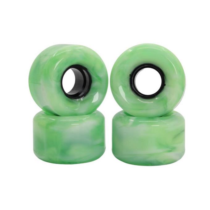 Tùy chỉnh Đốm trượt ván PU xanh 50MM-59MM Đốm trượt ván dài 1