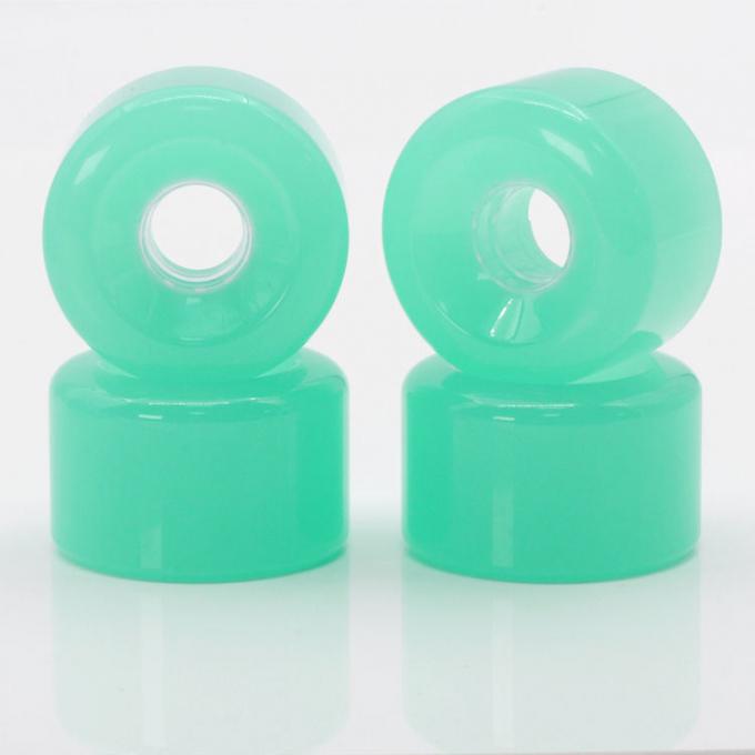 Tùy chỉnh Đốm trượt ván PU xanh 50MM-59MM Đốm trượt ván dài 2