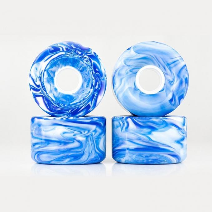 Swirl hỗn hợp kết hợp màu sắc PU bánh xe trượt ván High Rebound tùy chỉnh 2