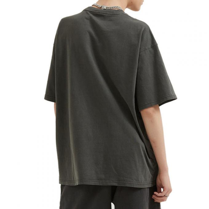 Trọng lượng nặng 100% Cotton Sports Wear Hip Hop Drop Shoulder Oversized Tee Unisex 1