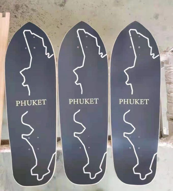 Maple hỗn hợp sợi thủy tinh lướt ván Skateboard Deck tùy chỉnh 780 * 245MM 1