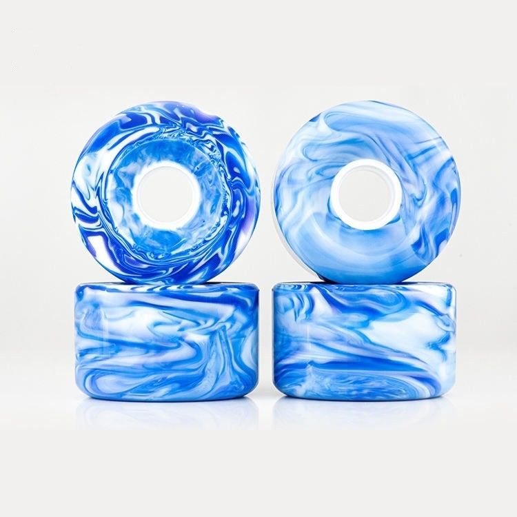 Swirl hỗn hợp kết hợp màu sắc PU bánh xe trượt ván High Rebound tùy chỉnh