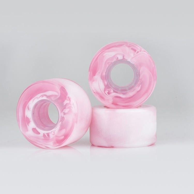 Swirl hỗn hợp kết hợp màu sắc PU bánh xe trượt ván High Rebound tùy chỉnh