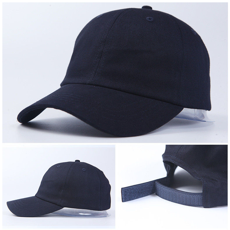 Khuyến mãi Curved Edge Black Cotton Baseball Cap Custom Trucker Cap SML Size
